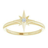 .03 CT Diamond Star Ring 14K Yellow Gold Ethical Sustainable Fine Jewelry Storyteller by Vintage Magnality