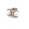 Freshwater Cultured Pearl & .01 CTW Diamond Sterling Silver Earrings Ethical Sustainable Fine Jewelry Storyteller by Vintage Magnality