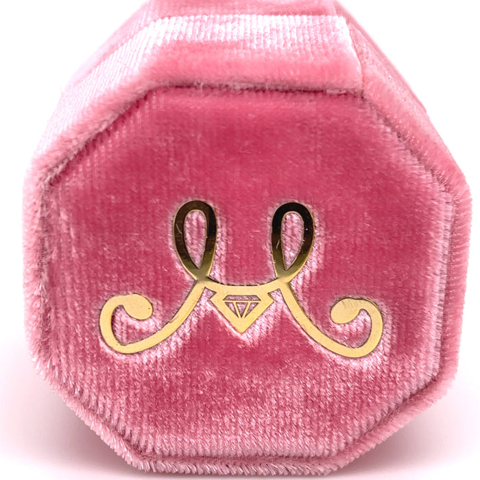 Pink Silk Velvet Versailles Jewelry Box by Vintage Magnality