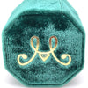 Green Silk Velvet Versailles Jewelry Box by Vintage Magnality