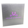 This is our branded Vintage Magnality fabricated exterior box for the diamond stud black leatherette boxes.