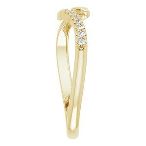 Diamond Snake Bypass Ring 14K Yellow Gold Storyteller by Vintage Magnality