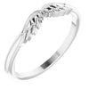 Stackable Wear Everyday Angel Wings Ring 14K White Gold or Sterling Silver Storyteller by Vintage Magnality