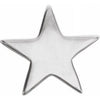 Single Star Stud Earring 14K White Gold Platinum or Sterling 302® Fine Jewelry Storyteller by Vintage Magnality