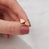 Tiny Diamond Stud Earrings in 14K Yellow Gold 