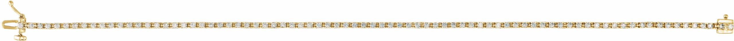 1 CTW Lab-Grown Diamond Line Bracelet 14K Yellow Gold Storyteller by Vintage Magnality