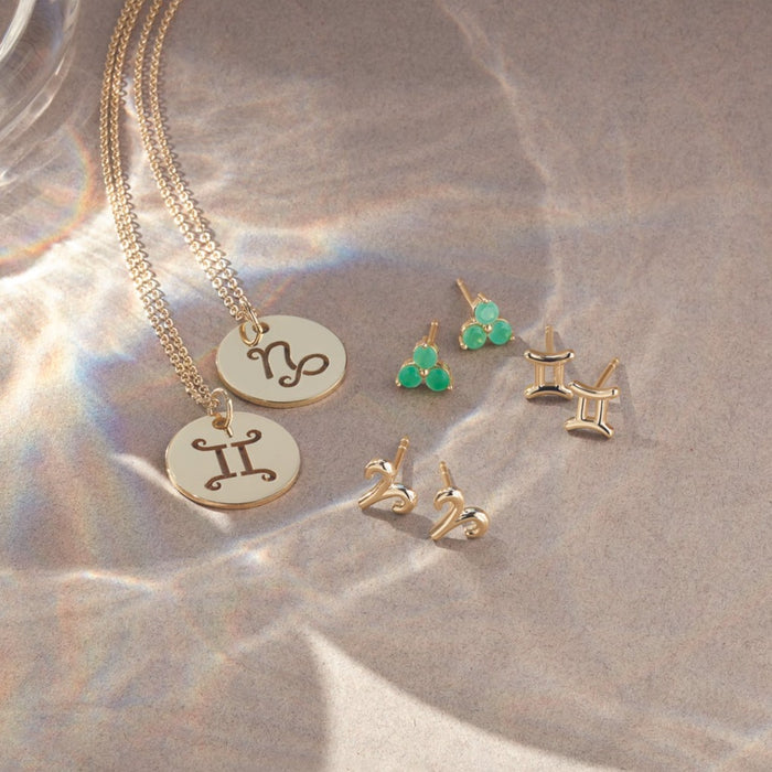 Zodiac Jewelry including our What's Your Sign Zodiac Stud Earrings 