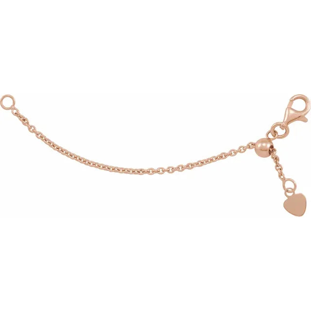 14K Solid Gold Chain Extender & Can Be Used for Necklace Extender or  Bracelet Extender , 1 Inch, 1.5 Inch, 2 Inch , 3 Inch 