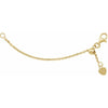 Adjustable 3" 1.5MM Cable Chain Extender in 14K Yellow Gold 