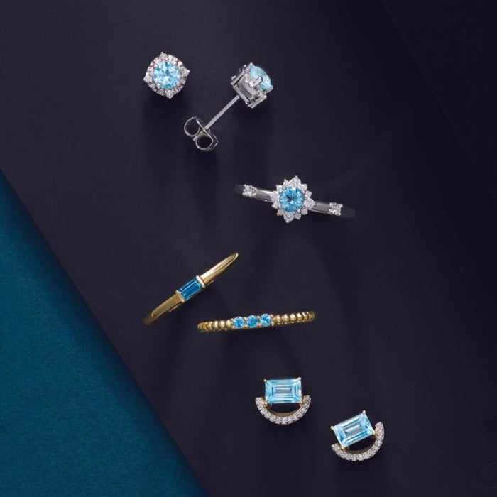 Need something blue for your wedding day?  Our Aquamarine Ring fits the bill!