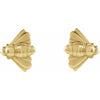 Busy Bee Stud Earrings in 14K Yellow Gold 