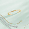 Our Cuff Bezel-Set Amethyst Bracelet in 14K Yellow Gold 