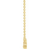 Bride To Be Gift Mrs. Script Necklace in 14K Yellow Gold Side View