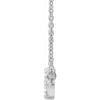 Constellation Bar Natural Diamond Necklace in 14K White Gold