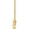 Constellation Bar Natural Diamond Necklace in 14K Yellow Gold