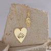 Hamsa Diamond and 14K Gold Necklace