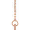Family is Forever Bar Necklace in 14K Rose Gold 