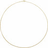 Figaro 1.28 MM Chain Bracelet or Necklace in 14K Yellow Gold 