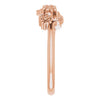 Flower Crown Stackable Ring in 14K Rose Gold Sizes 4.00-9.00