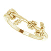 Flower Crown Stackable Ring in 14K Yellow Gold Sizes 4.00-9.00