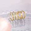 Collection of Gold Rings with our Chain Link Dreams Ring in 14K Yellow Gold