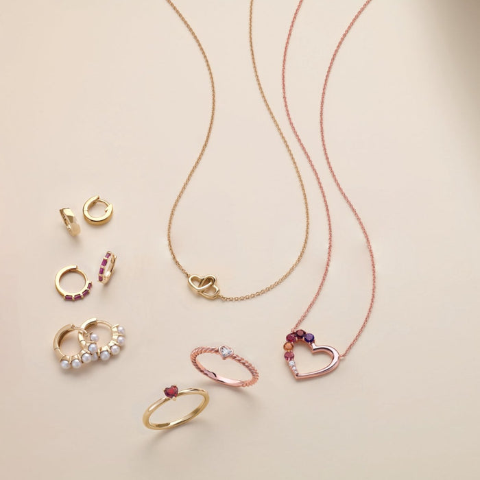 Heart Fine Jewelry Featuring our Heartbreaker Heart Diamond Rope Ring in 14K Rose Gold
