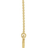 Full Heart Natural Heart Diamond Necklace in 14K Yellow Gold
