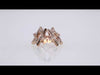 Video of Star of David 1/8 CTW Natural Diamond Stud Earrings 14K Rose Gold