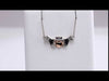 Video of Claddagh Celtic Necklace Solid 14K White & Rose Gold 
