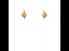 Video of Celestial Starburst Natural Diamond Stud Earrings in 14K Yellow Gold 