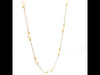 Freshwater Cultured Pearl and Gold Bead Station Necklace