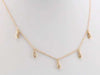 1/10 CTW Diamond 5-Station 16-18" Necklace 14K Yellow Gold Ethical Sustainable Fine Jewelry Storyteller by Vintage Magnality