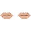 Kiss My Lips Stud Earrings in 14K Rose Gold