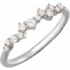 Scattered Stackable 1/4 CTW Lab-Grown Diamond Ring in 14K White Gold 