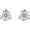 1 1/2 CTW Lab-Grown Diamond Stud Earrings in 14K Yellow Gold