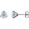 2 CTW Lab-Grown Diamond Stud Earrings in 14K White Gold