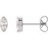Marquise Lab-Grown Diamond Stud 1/2 CTW Earrings in 14K White Gold
