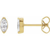 Marquise Lab-Grown Diamond Stud 1/2 CTW Earrings in 14K Yellow Gold