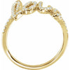 Love Script 1/4 CTW Natural Diamond Ring in 14K Yellow Gold 