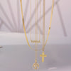 Mama Diamond Necklace in 14K Yellow Gold