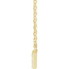 Natural Diamond Mama Necklace in 14K Yellow Gold