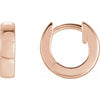Wear Everyday™ 9.5 MM Hinged Huggie Hoop Earrings in 14K Rose Gold