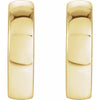Wear Everyday™ 9.5 MM Hinged Huggie Hoop Earrings in 14K Yellow Gold