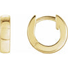 Wear Everyday™ 9.5 MM Hinged Huggie Hoop Earrings in 14K Yellow Gold