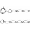 1.5 MM Figaro 14K White Gold Chain Bracelet or Necklace