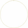 1.5 MM Figaro 14K Yellow Gold Chain Necklace 16" 18" 20" or 24"