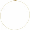 Diamond-Cut 1 MM Bead Chain 7" Bracelet 16" 18" 20" 24" Necklace in 14K Yellow Gold