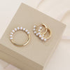 Poppin Pearl Huggie Hoops and Pearl Ring