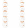 Freshwater Cultured Pearl Hoop Earrings 14.98 MM in 14K Rose Gold 