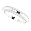 Petite Dome Wear Everyday™ Ring in Solid 14K White Gold or Sterling Silver  in 4 MM 